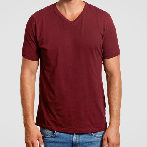 V neck t shirts - Image 3
